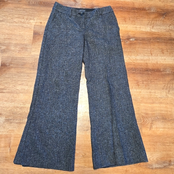 The Limited Pants - The Limited Cassidy Fit Wool Blend Gray Wide-Leg Trousers Size 4